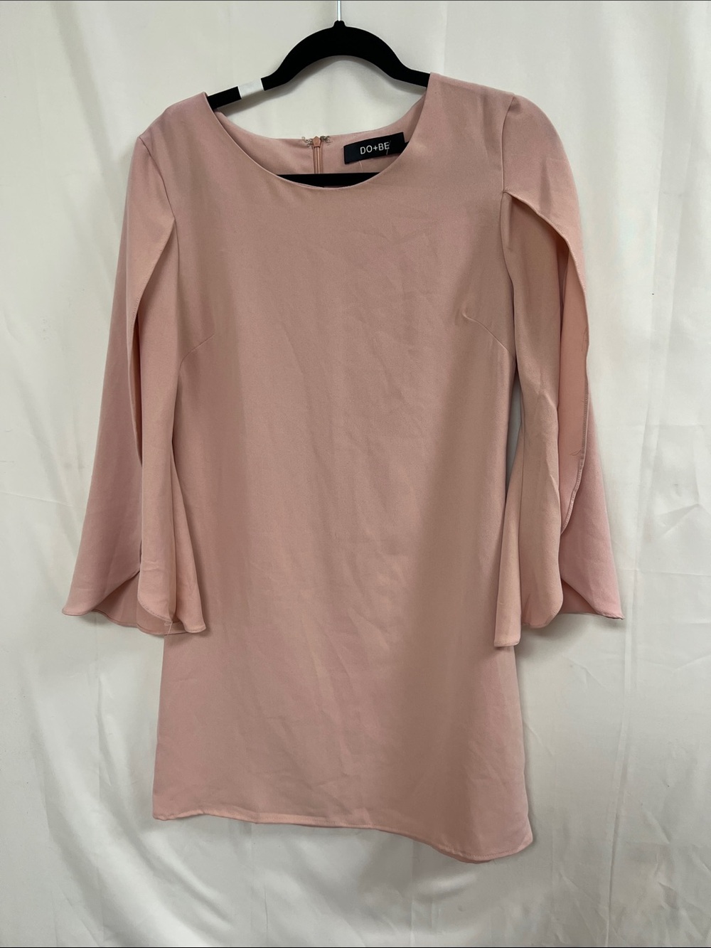 DO+BE Dusty Blush Bell Sleeve Shift Dress